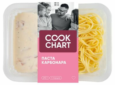 Паста Cook Chart Карбонара 210 г