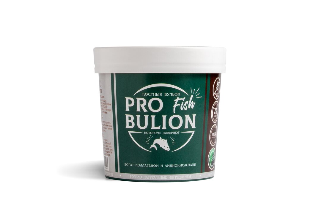 

Бульон костный ProBulion рыбный замороженный 300 г