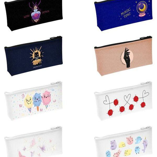 Пенал Colorio на молнии с одним отделением, 1 шт в ассортименте