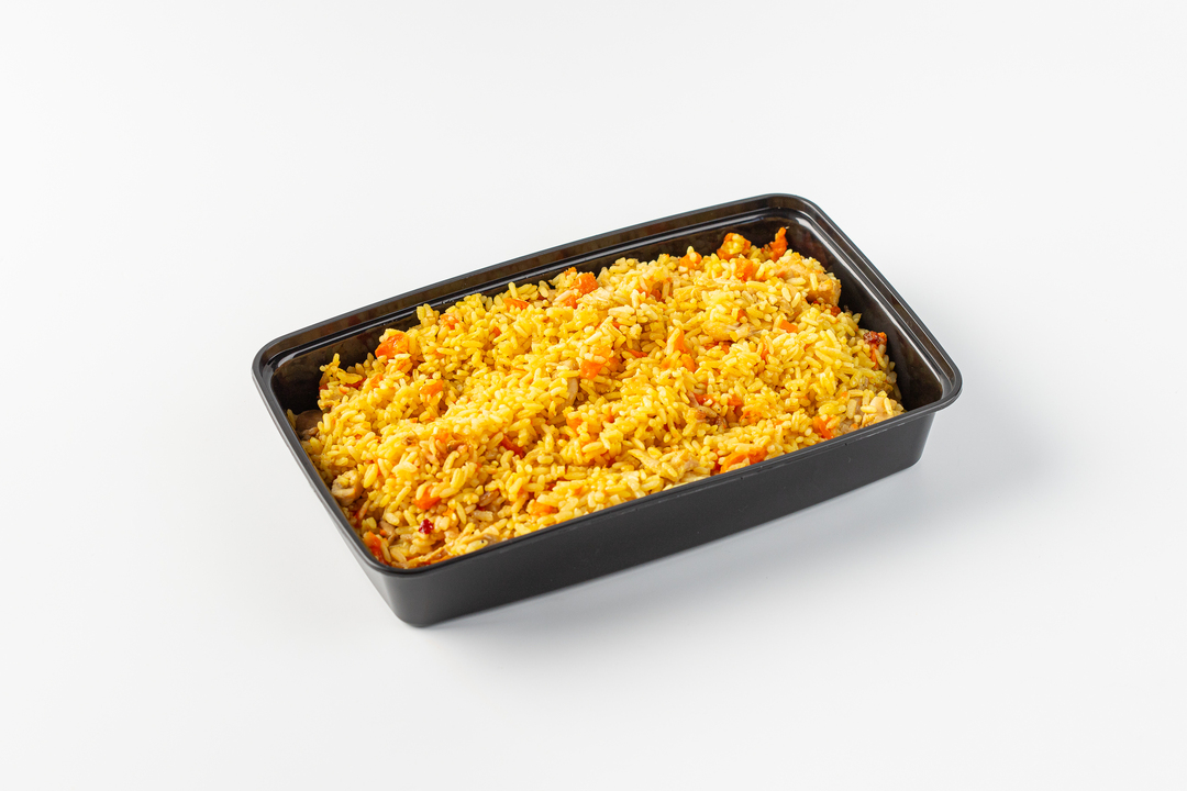 

Большая порция плова с курицей и барбарисом, Вкусвилл 890 г