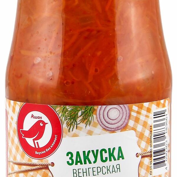 Закуска Ашан Красная птица Венгерская 520 г