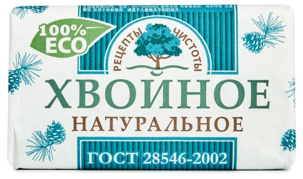 

Туалетное мыло Рецепты чистоты Натуральное Хвойное 200 г