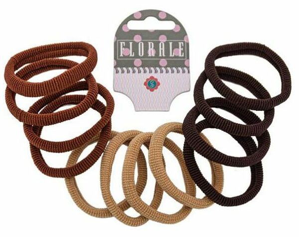 Резинка для волос в ассортименте ANZ1-04 ТМ Florale (Флорал) 12 шт