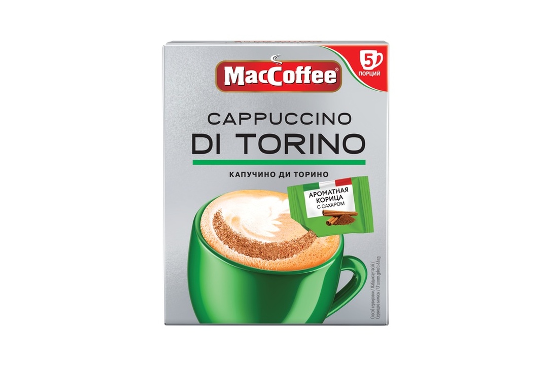 

Напиток кофейный MacCoffee Cappuccino di Torino с корицей по 25