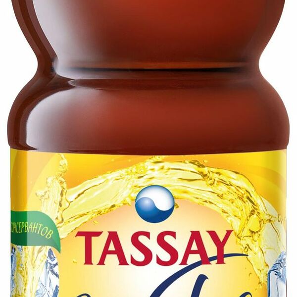 Холодный чай чёрный Tassay с персиком
