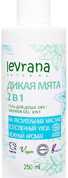 Гель для душа Levrana Дикая Мята 2в1 мужской 250мл