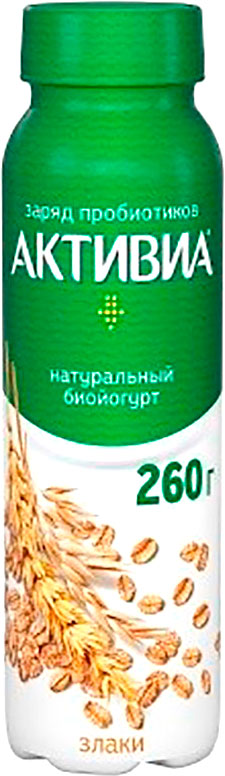 

Биойогурт Активиа питьевой со злаками 1.6%