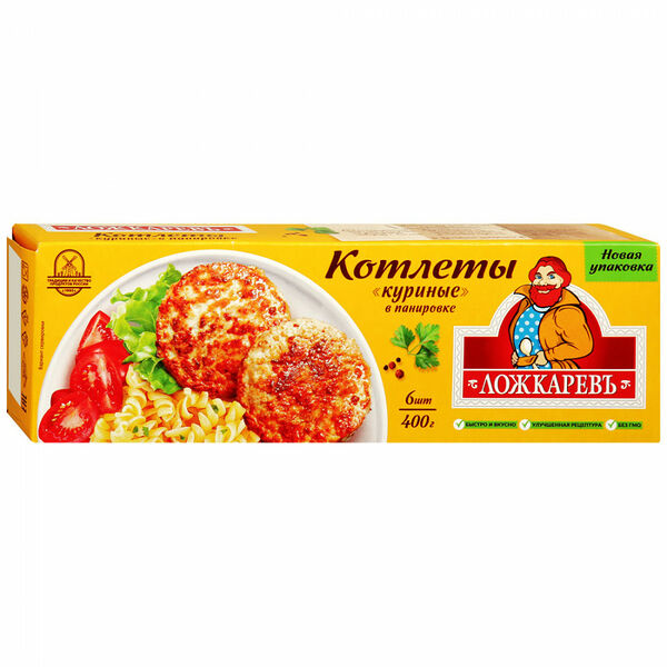 Котлеты Ложкаревъ куриные в панировке