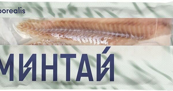 Минтай Borealis Тихоокеанский филе без кожи замороженное 650г