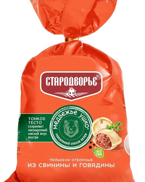 Пельмени Стародворье Отборные из свинины и говядины 900г