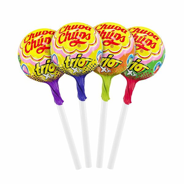 Карамель Chupa Chups XXL Trio с жевательной резинкой, 29г