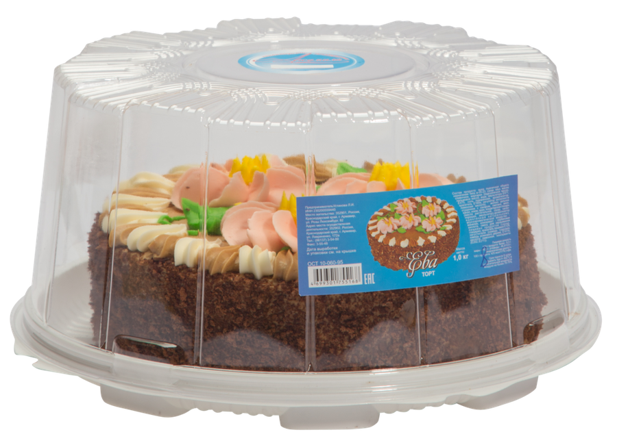 

Торт бисквитный ЛЮДМИЛА Ева 1кг