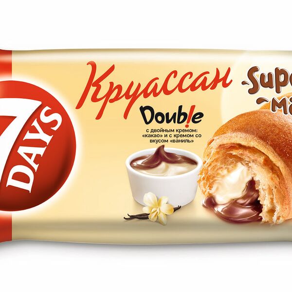 Круассан c двойным кремом какао-ваниль ТМ 7Days (Севен Дейс)