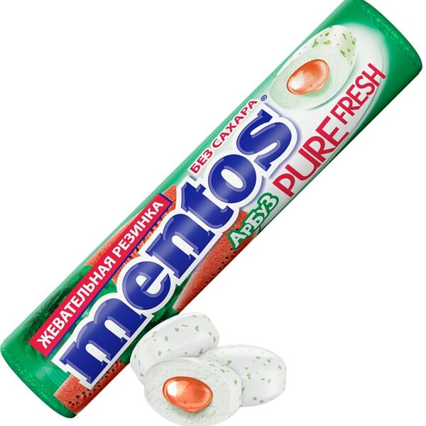 Жевательная резинка Mentos Pure Fresh Арбуз 15.5г