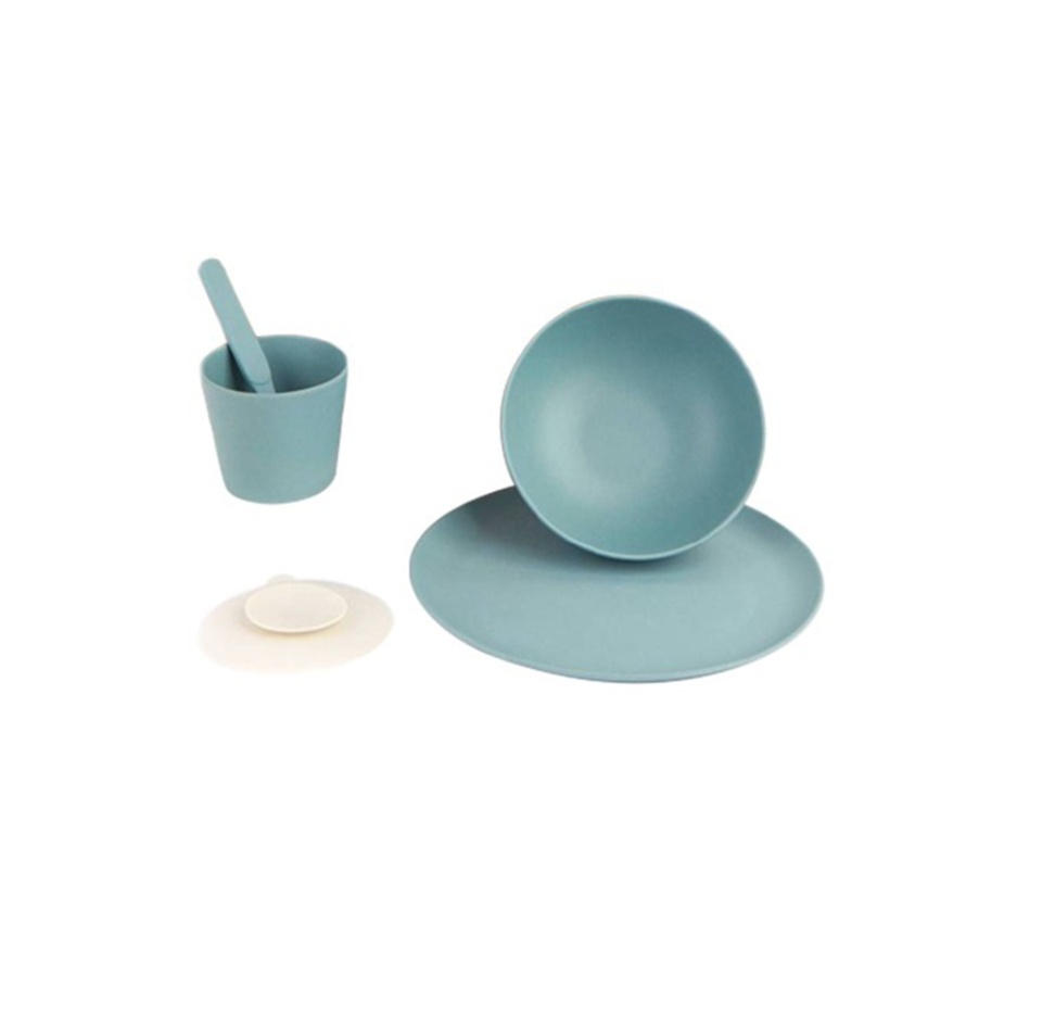 

Набор бамбуковой посуды Love Mae Mini Set, голубой, 5 предметов, Китай