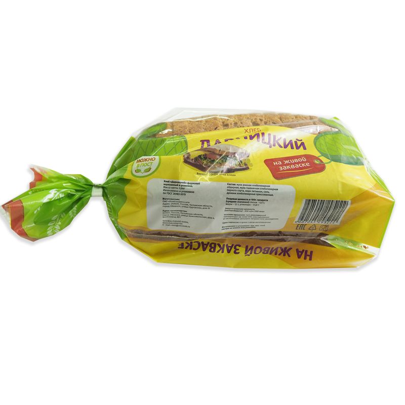 

Хлеб ОБНИНСКИЙ ХЛЕБ Дарницкий в нарезке, 600г