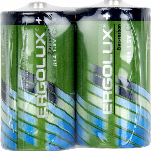 Батарейки Ergolux 1,5 В, 2 шт.