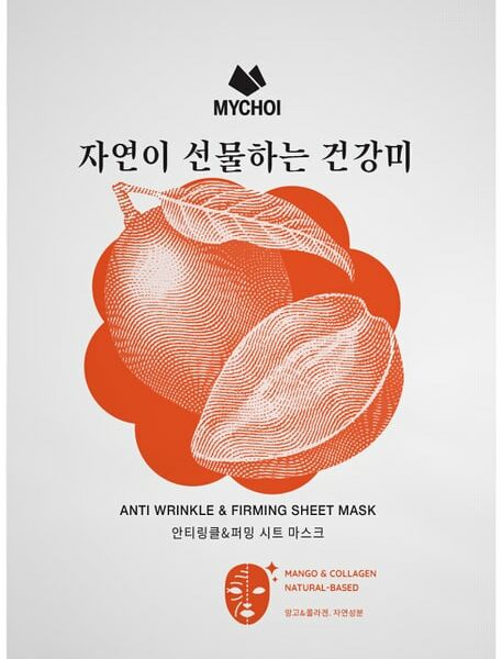 Маска для лица Mychoi Антивозрастная с манго и коллагеном 25мл