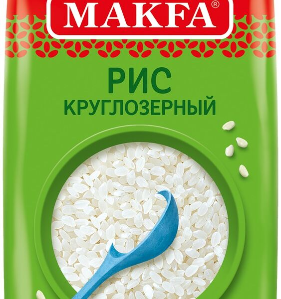 Рис Makfa круглозерновой шлифованный 800 г