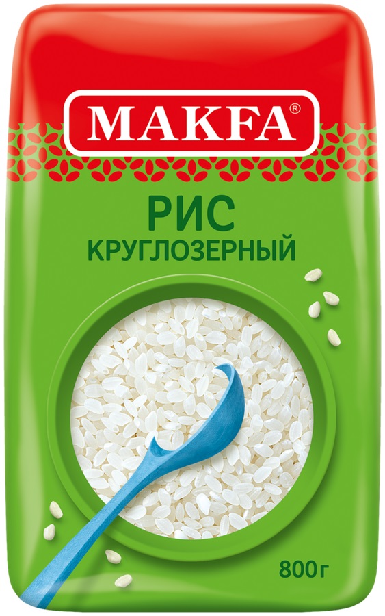 

Рис Makfa круглозерновой шлифованный 800 г