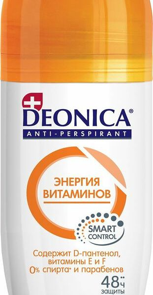 Антиперспирант Deonica Энергия витаминов роликовый, 50 мл