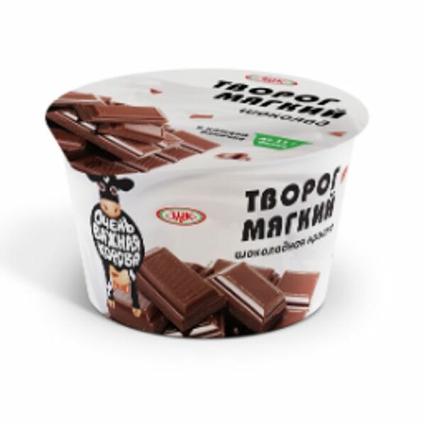 Творог Очень Важная Корова с шоколадной крошкой мягкий 4.2%, 150г