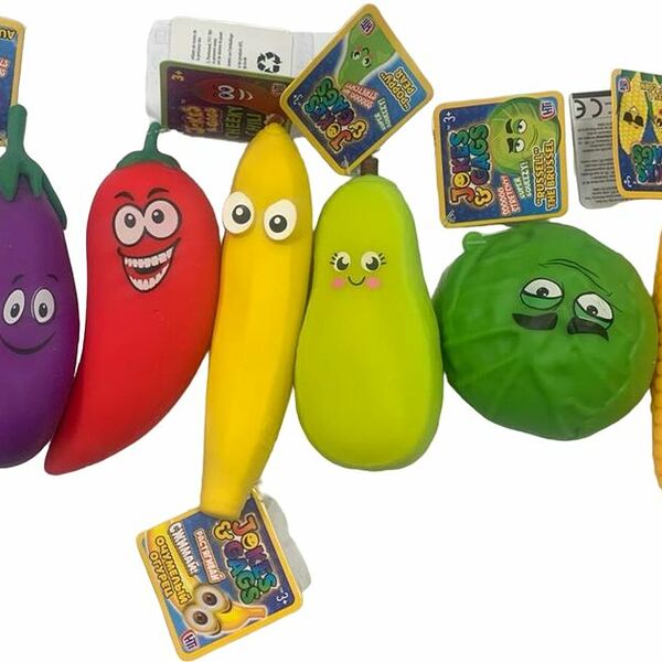 Игрушка HTI Jokes&Gags Овощи и фрукты из термопластичной резины в ассортименте 1шт.