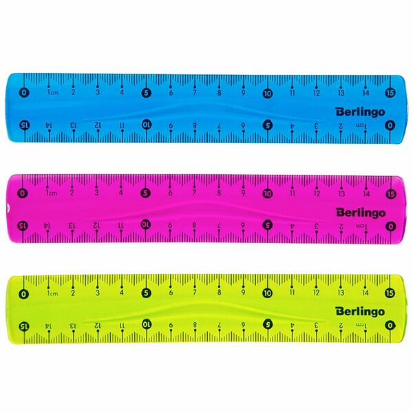 Линейка в ассортименте, 30х3.8см