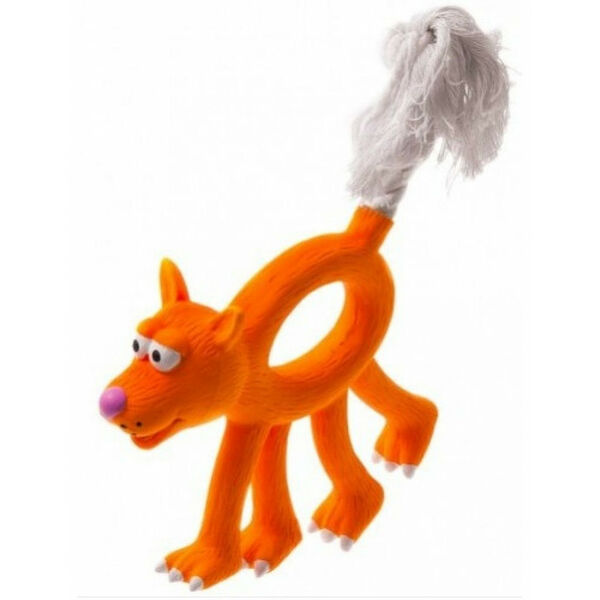 Pet Line Собака с канатным хвостом игрушка для собак 12 см