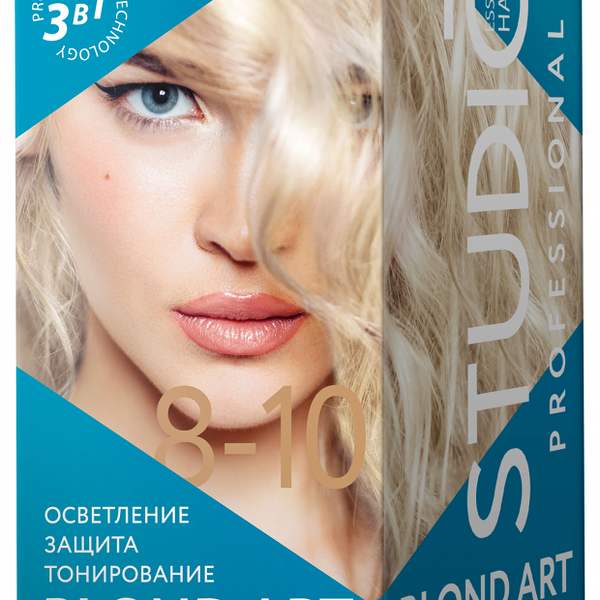 Осветлитель для волос Studio Professional Blond Art до 10 уровней осветления 185 г