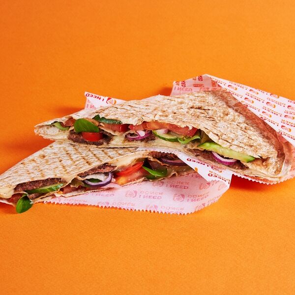 Донер от шефа с говядиной и сыром