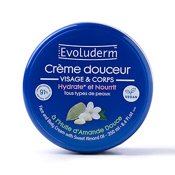 Крем для лица и тела Evoluderm Almond миндаль 250мл, Франция