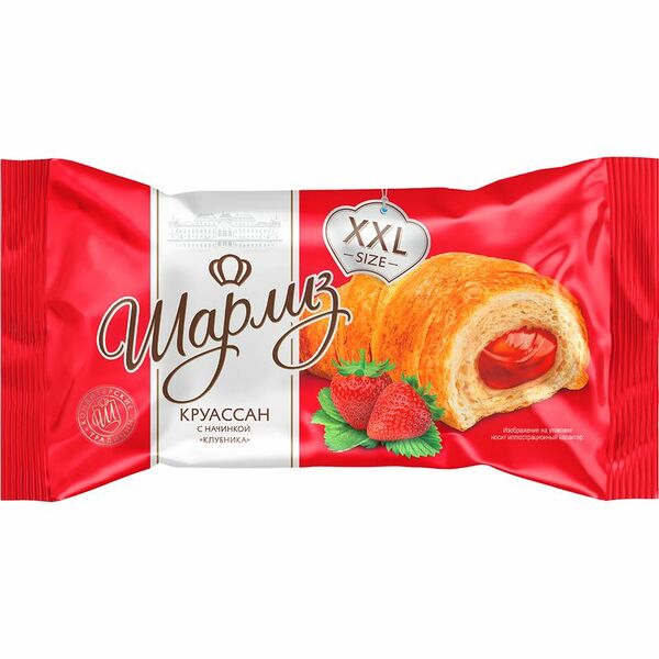 Круассан Шарлиз с начинкой Клубника 80г