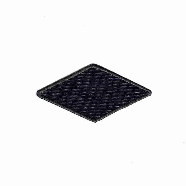 015Д Термоаппликация 'Ромб', джинс. синий, 100*50мм шт