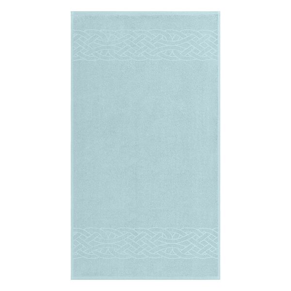 Полотенце махровое ДМ-Текстиль Tales, ментоловый, хлопок, 50х90 см