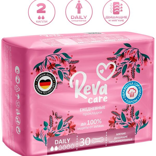 Прокладки ежедневные Reva Care Daily 30шт