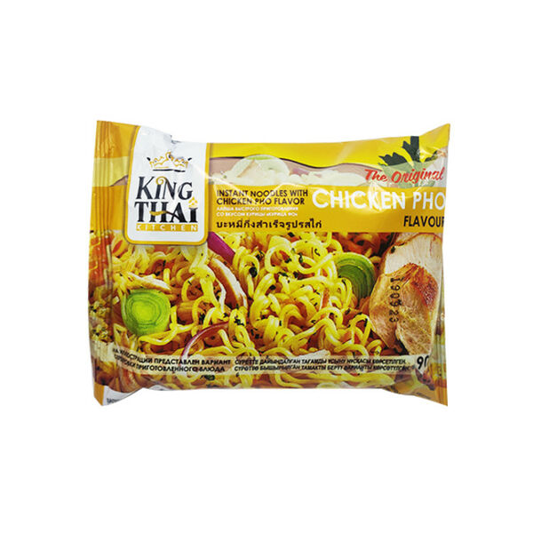 Лапша б/п со вкусом курицы Курица ФО Kingthai Kitchen, 90 г