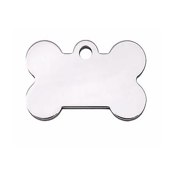 Жетон Адресник Косточка серебряная 