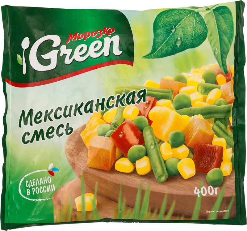 

Смесь овощная Морозко Green мексиканская 400 г