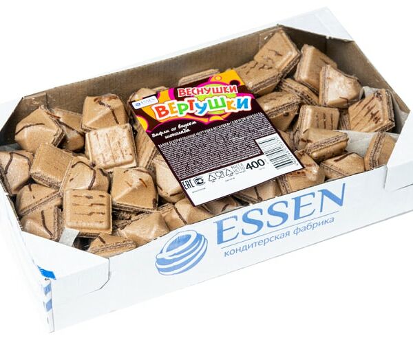 Вафли Веснушки Вертушки со вкусом шоколада 400г