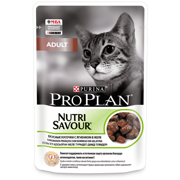Purina Pro Plan влажный корм для взрослых кошек всех пород, ягненок