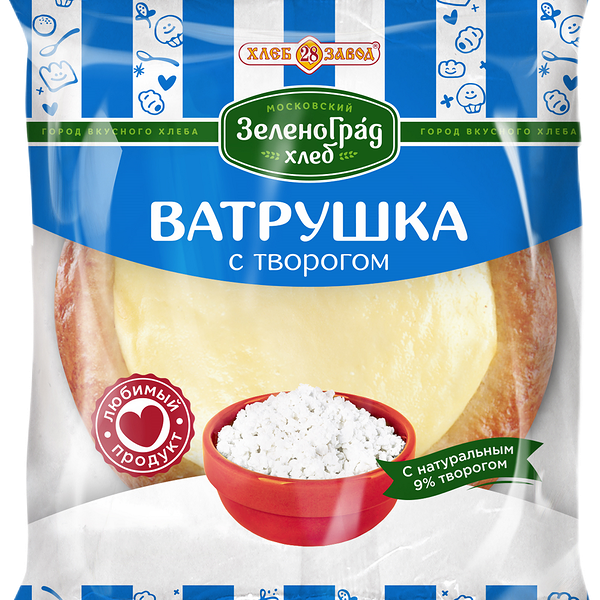 Ватрушка Хлебозавод №28 с творогом