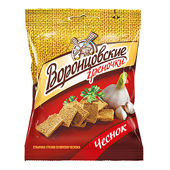 Гренки Воронцовские ржаные со вкусом чеснока