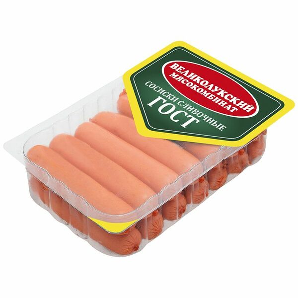 Сосиски Великолукский МК сливочные
