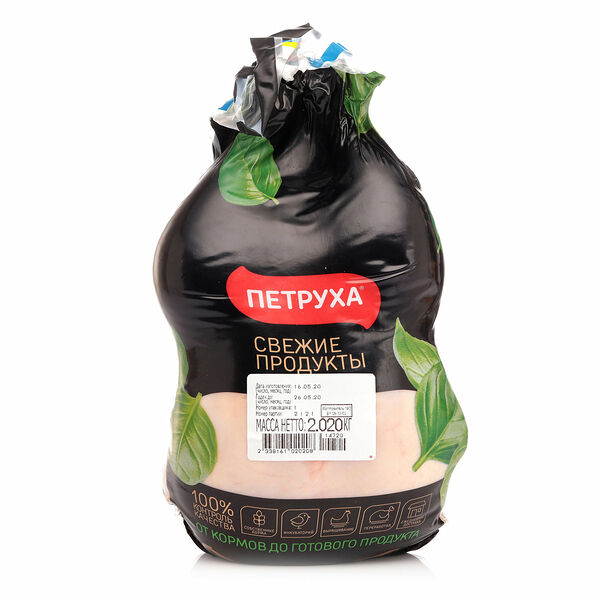 Тушка цыпленка-бройлера охлажденная вакуумная упаковка ТМ Петруха