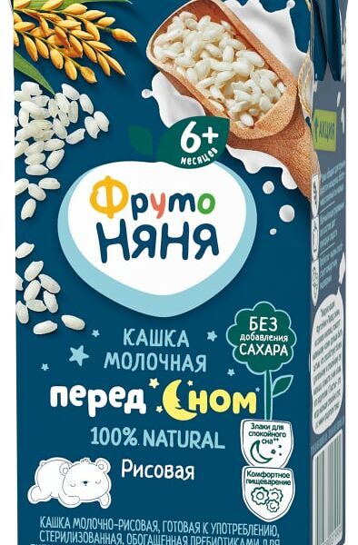 Каша ФрутоНяня Молочно-рисовая с 6 месяцев 200мл