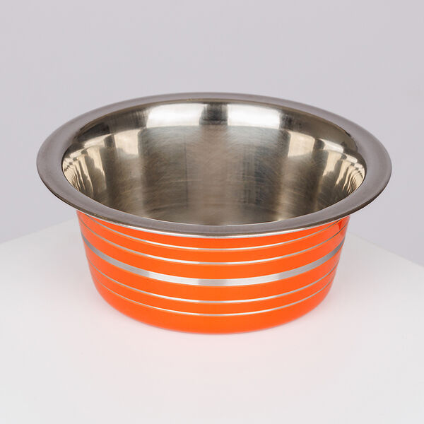 Миска цветной металл с полосками 200мл