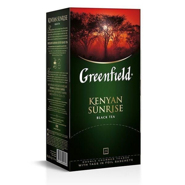 Чай черный Greenfield Kenyan Sunrise в пакетиках, 25 шт.