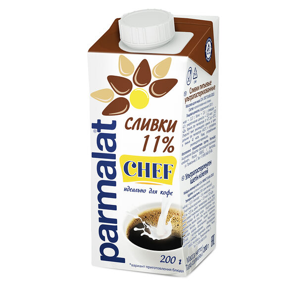 Сливки ультрапастеризованные Parmalat 11%