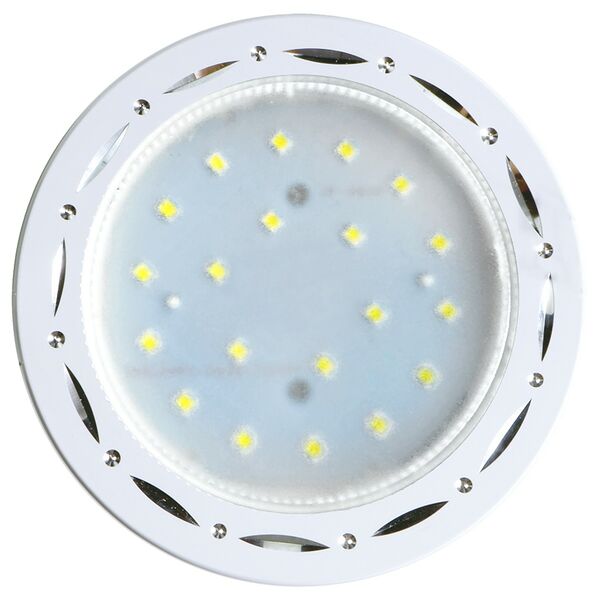 Светильник встраиваемый ECOLA без рефлектора, GX53, 110х20 мм, белый, алюминий